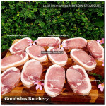 Pork Karbonat Has Luar SIRLOIN SKIN OFF frozen Local Premium MINI ROAST 2" 5cm (price/pc 600g)